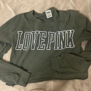 like new pink long sleeve halter , xs